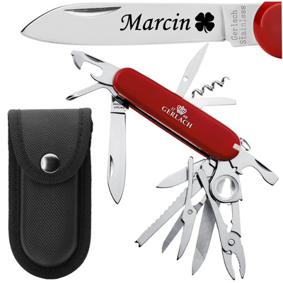 Scyzoryk GERLACH 20 funkcji z Grawerem - prezent dla Taty Dziadka