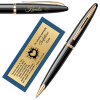 Długopis Waterman Carene czarny GT z GRAWEREM